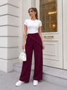 Zr Muadil Palazzo Pantolon - Bordo