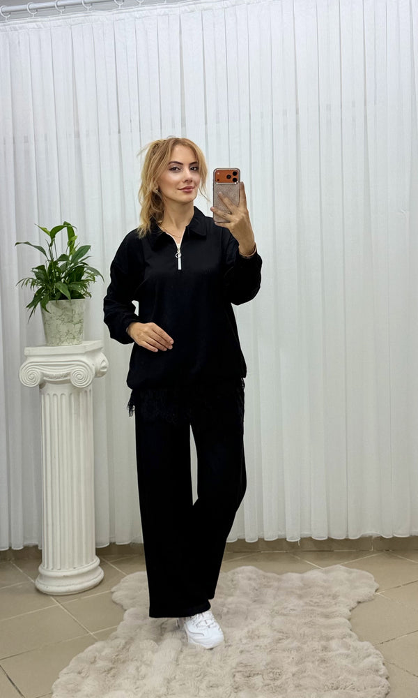 İthal Oysho Kumaş 3’lü Takım Siyah