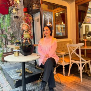 Taş İşlemeli Angora Kazak