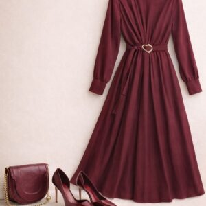 Keten Modal Kumaş Vuqa Elbise