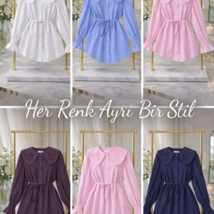 Yeni Sezon Yaka İşlemeli Gömlek