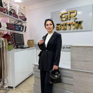 Yan Bağcıklı Klasik Takım - XL, Siyah