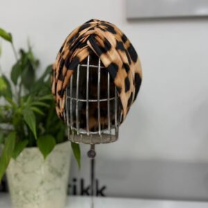 Leopar dolgulu düğüm bone