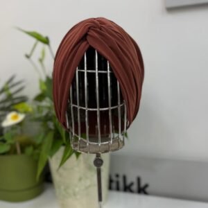 Dolgulu düğüm bone - Standart, Kiremit renk