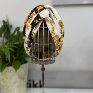 Dolgulu desenli düğüm bone - Standart, etnik